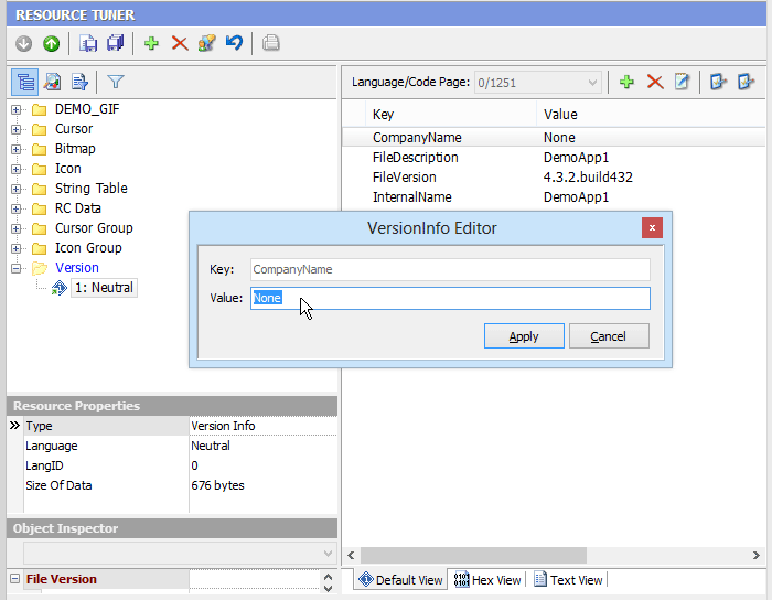 pe explorer to edit a windows app