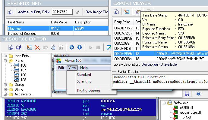 c++ can a dll file reference an exe file?