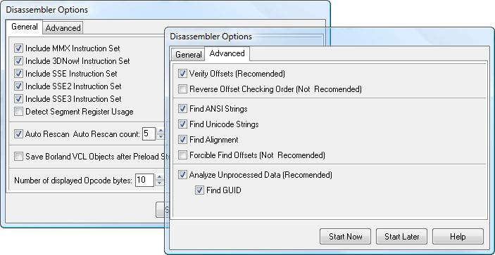 .exe disassembler software