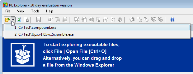 How To Open EXE File. Open Executable File In PE Explorer.